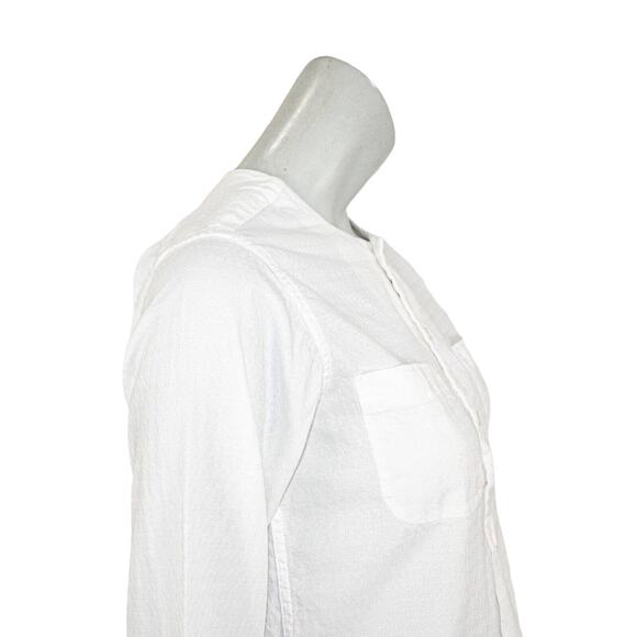 Engineered Garments FWK 1/2 Button popover Shirt in White Cotton Women's Sz 1 - Picture 8 of 8